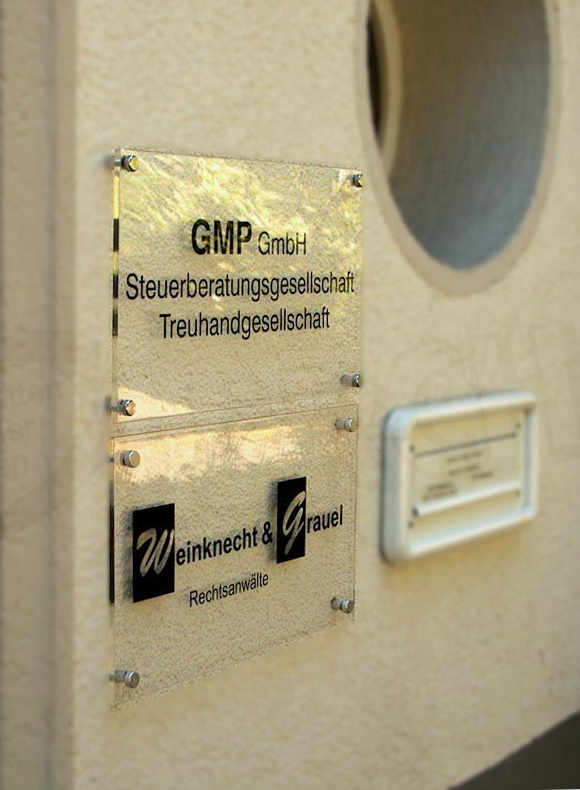 acrylschild-gmp
