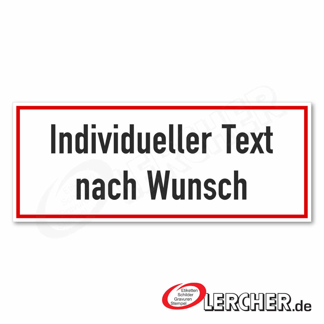 Textschilder aus Kunststoff-1