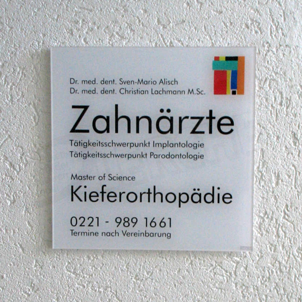 zahnarztschild