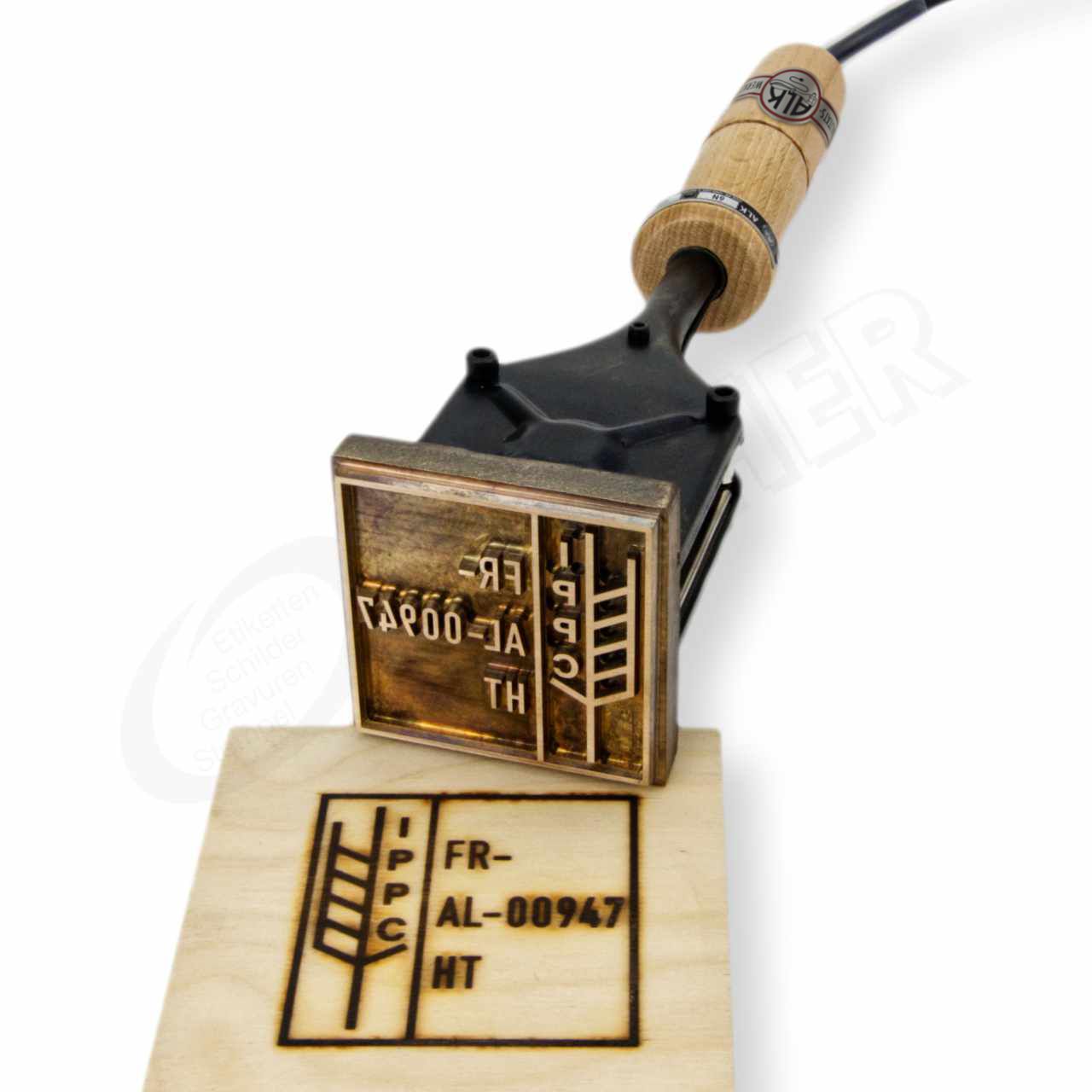 Brennstempel von ALK mit Brennplatte LEKO N40
