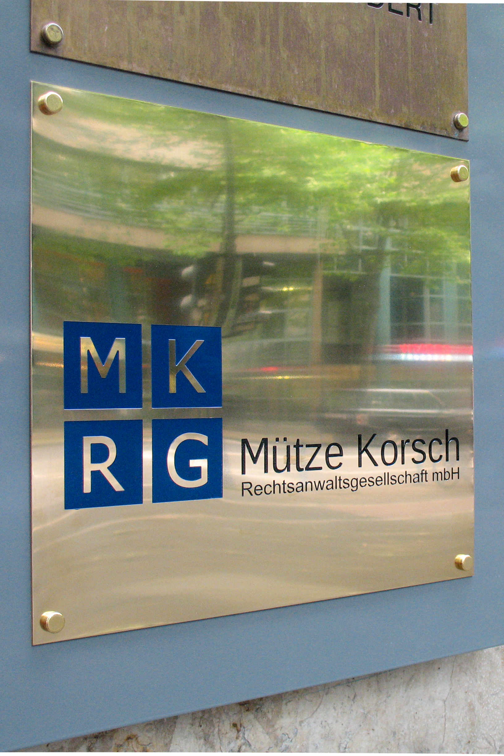messing-kanzleischild